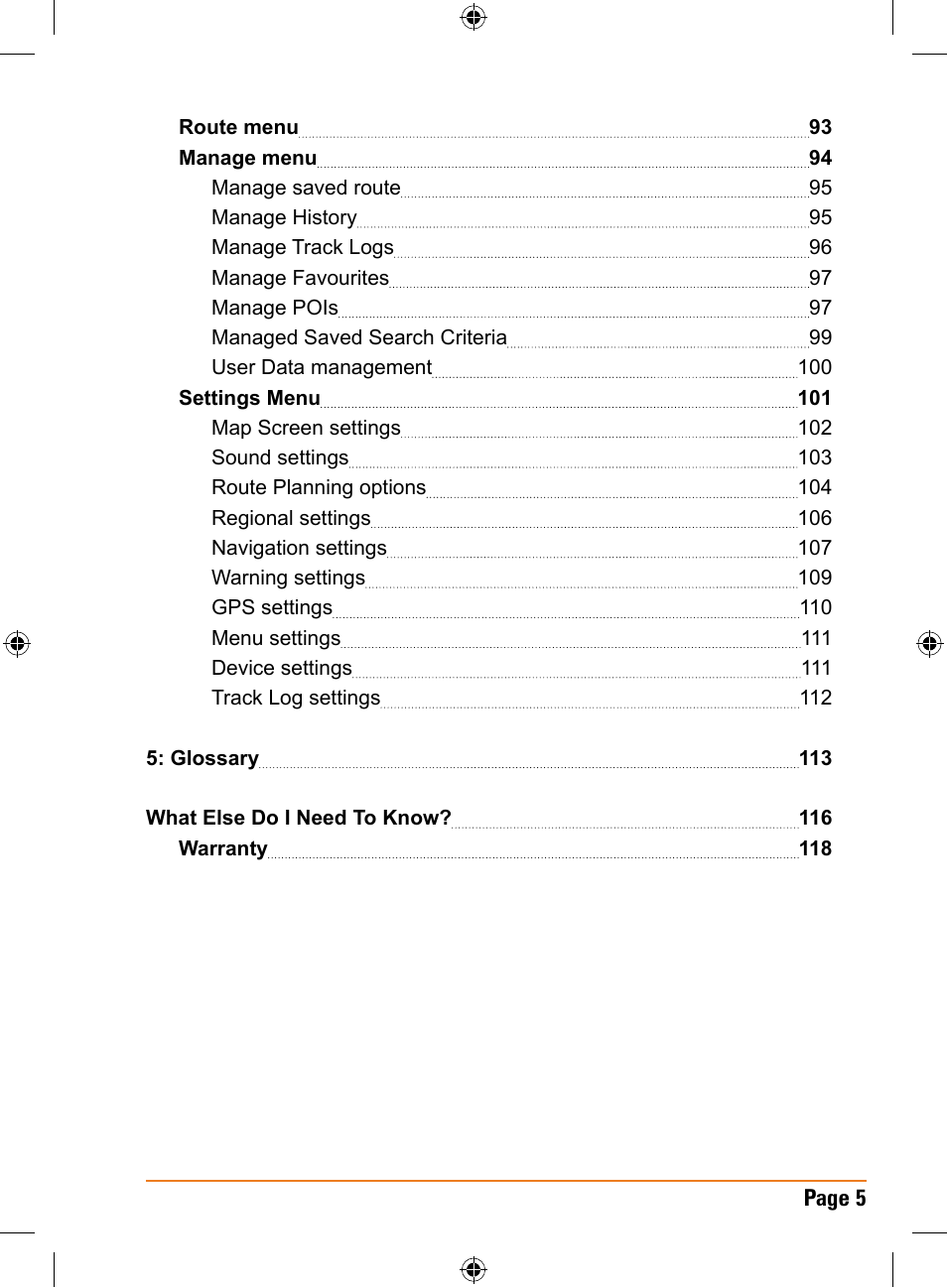 Uniden TRAX325 User Manual | Page 5 / 120