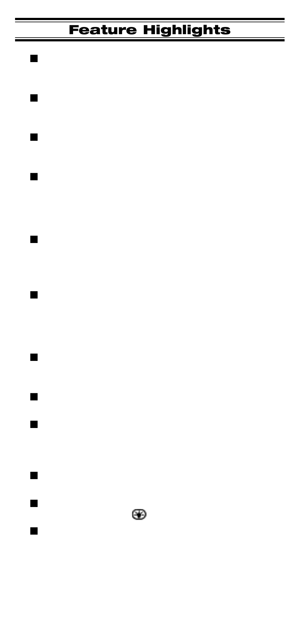 Feature highlights | Uniden UBC 245XLT User Manual | Page 11 / 90