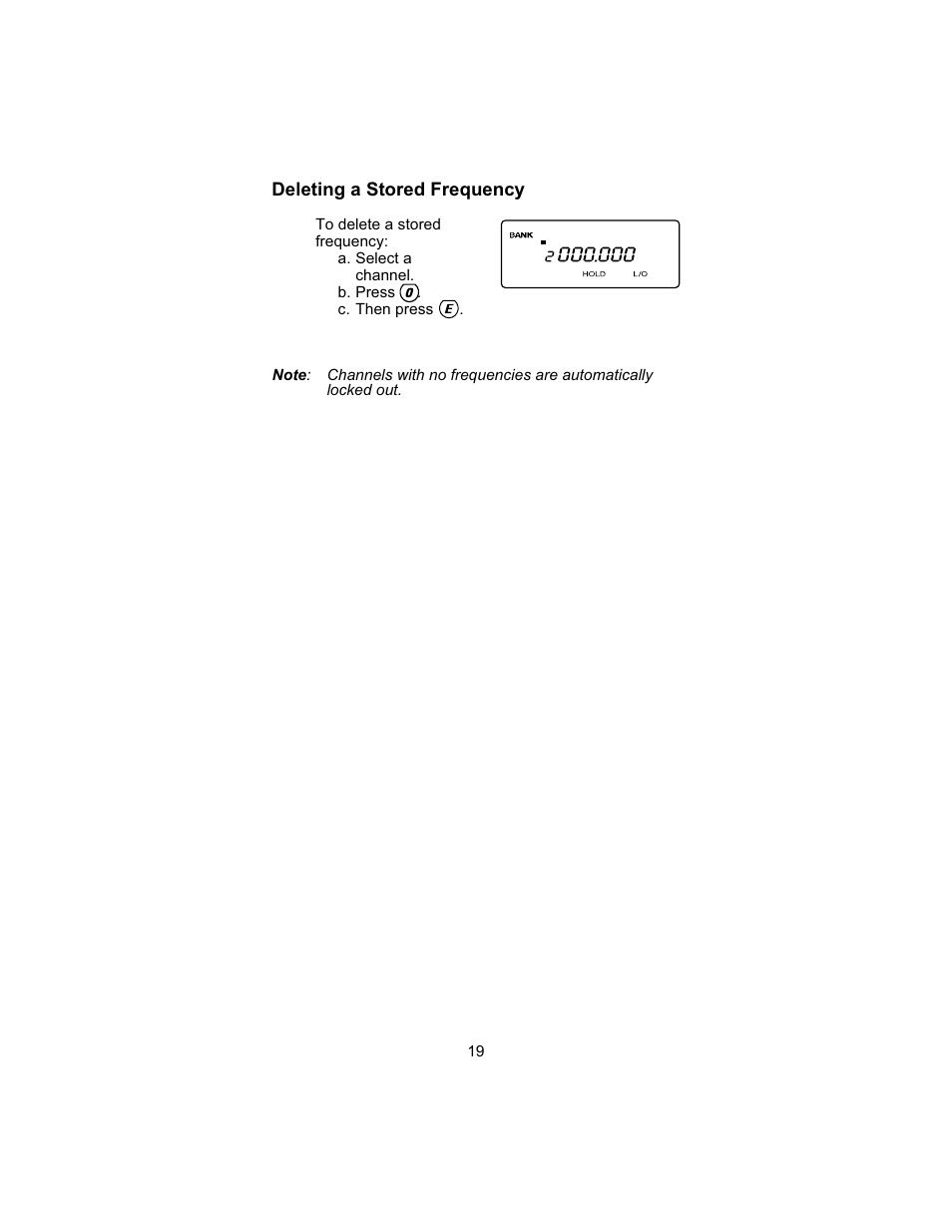 Deleting a stored frequency | Uniden UBC 245XLT User Manual | Page 23 / 90