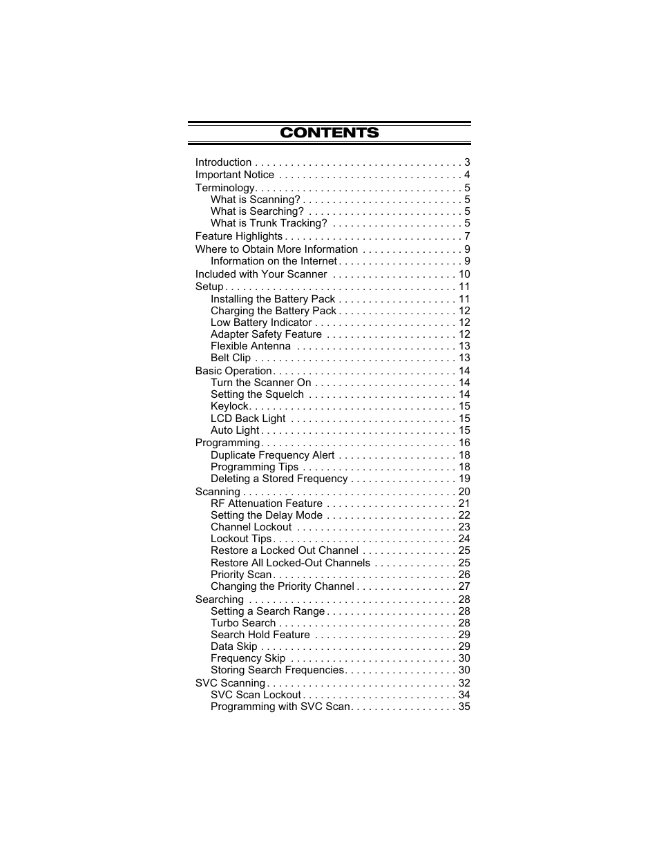 Uniden UBC 245XLT User Manual | Page 5 / 90