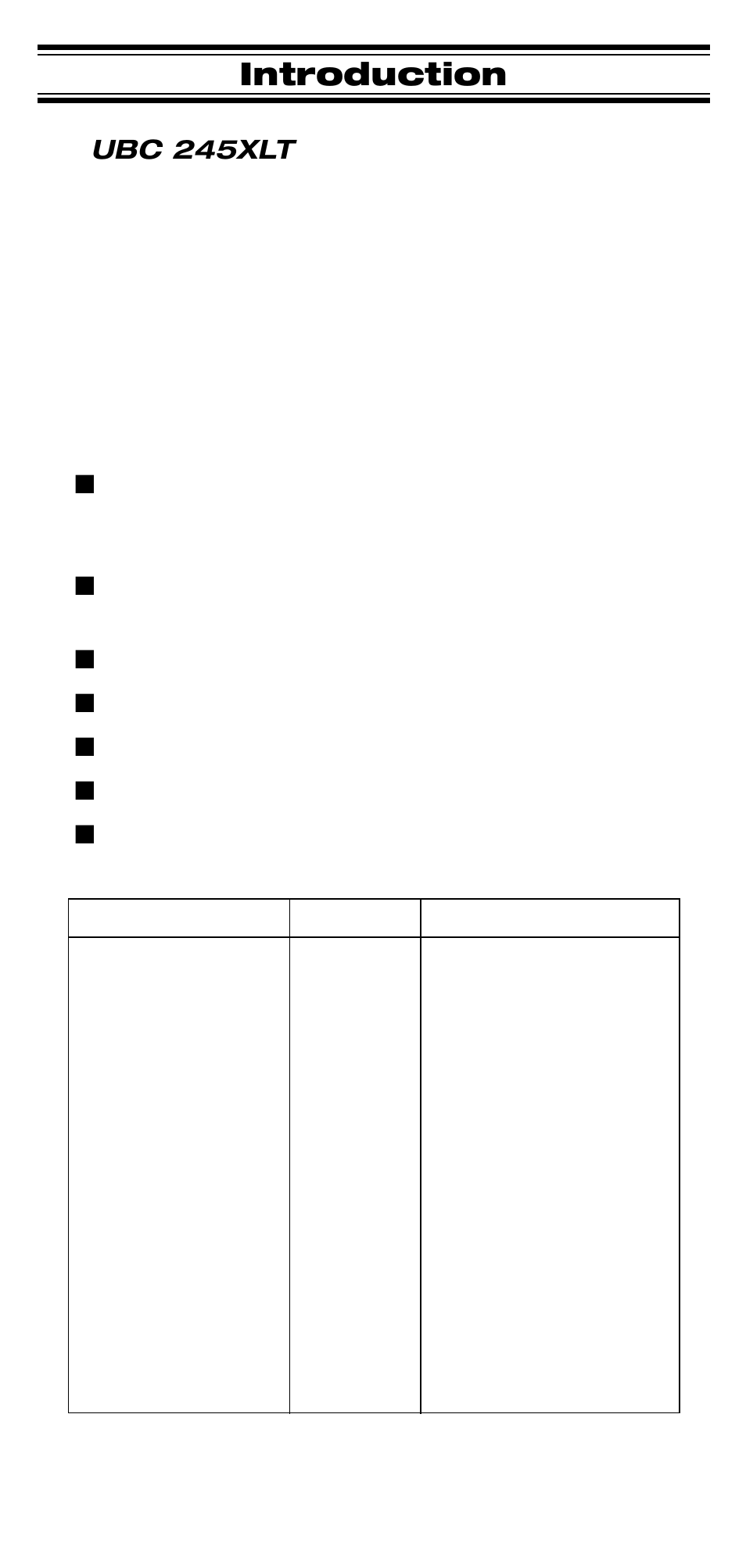 Introduction | Uniden UBC 245XLT User Manual | Page 7 / 90