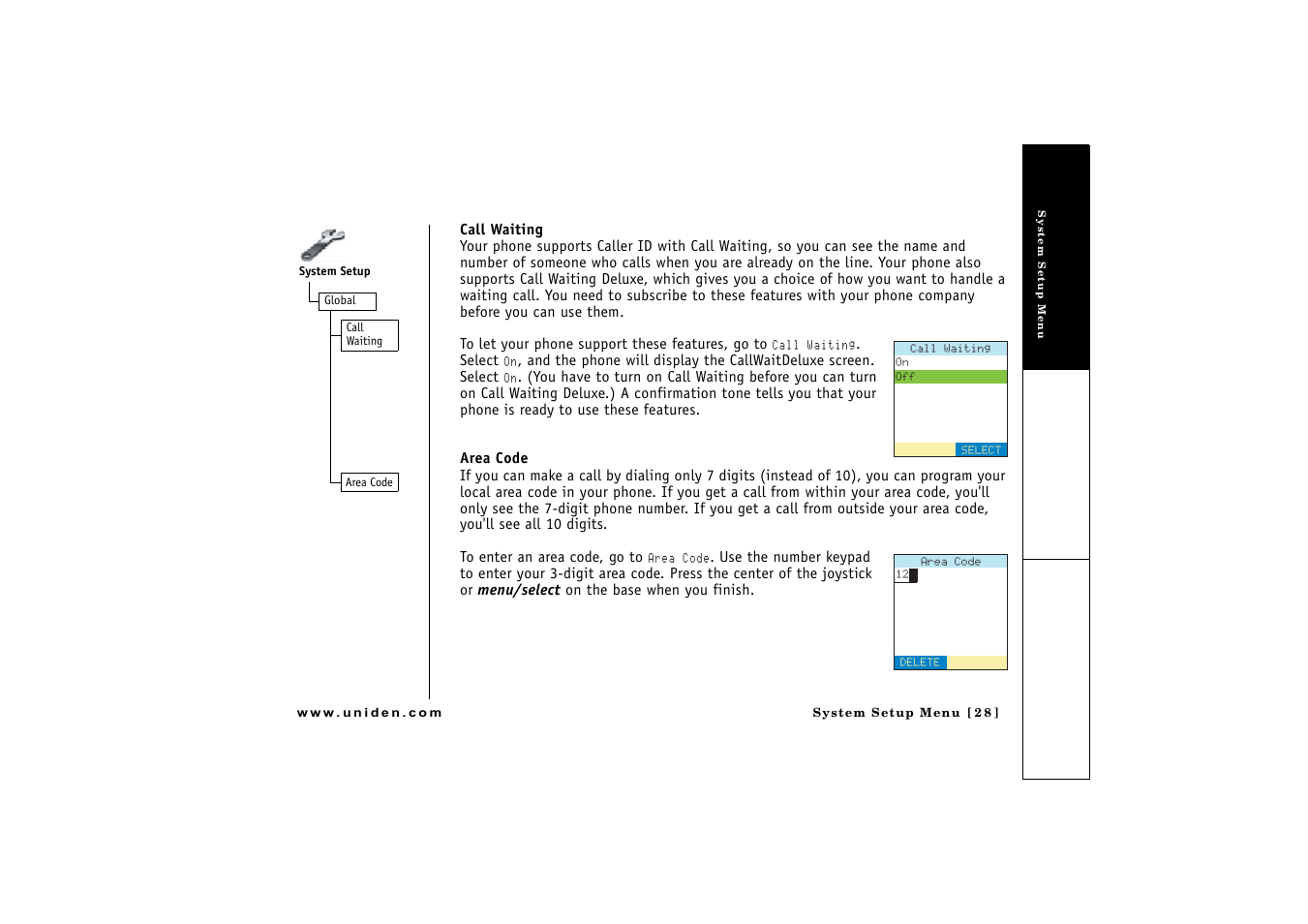 Uniden CLX 465 User Manual | Page 29 / 80