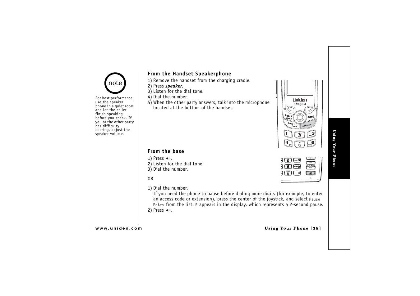 P. 38) | Uniden CLX 465 User Manual | Page 39 / 80