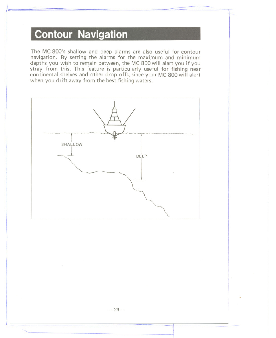 Contour navigation | Uniden MC 800 User Manual | Page 27 / 42