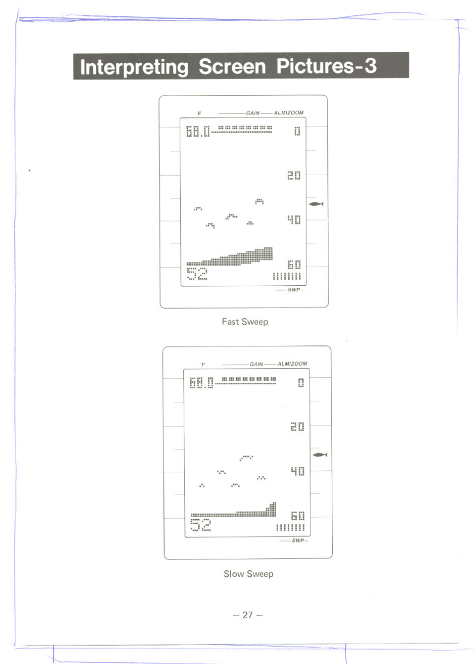 Interpreting screen pictures-3 | Uniden MC 800 User Manual | Page 30 / 42