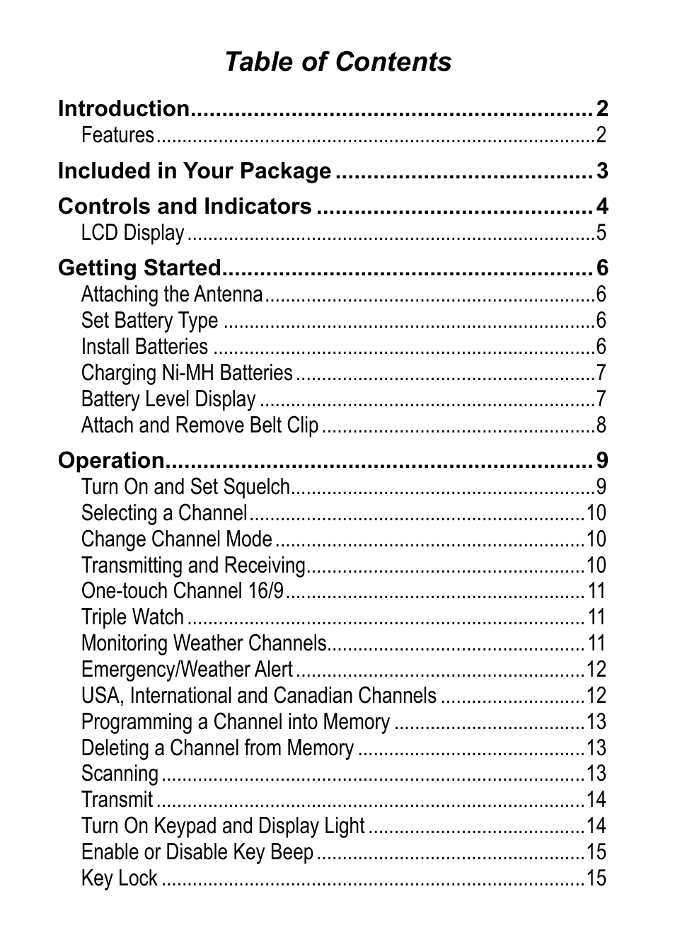 Uniden 200 User Manual | Page 4 / 34