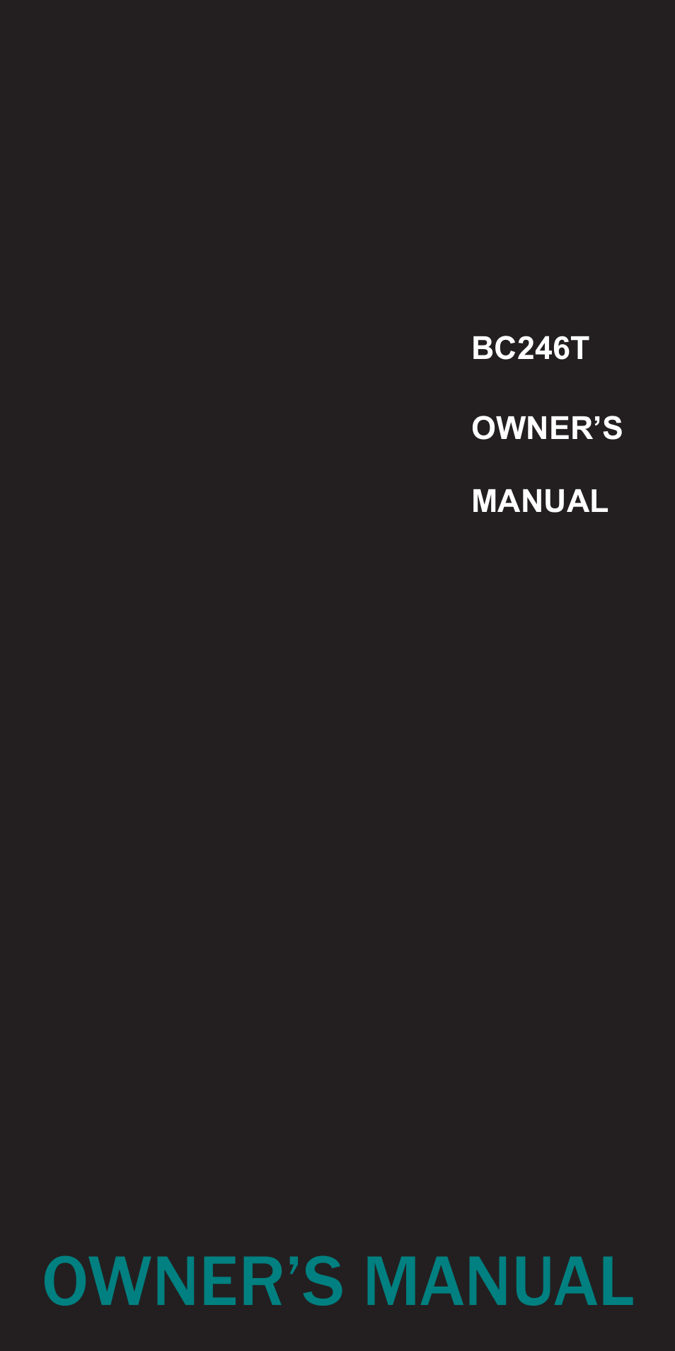 Uniden BC246T User Manual | 128 pages