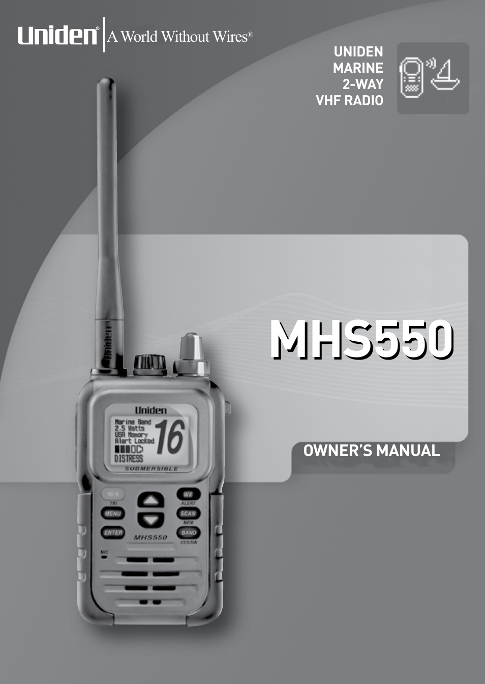 Uniden MHS550 User Manual | 56 pages