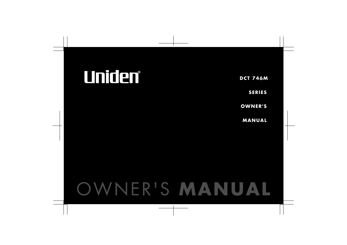 Uniden DCT 746M User Manual | 69 pages