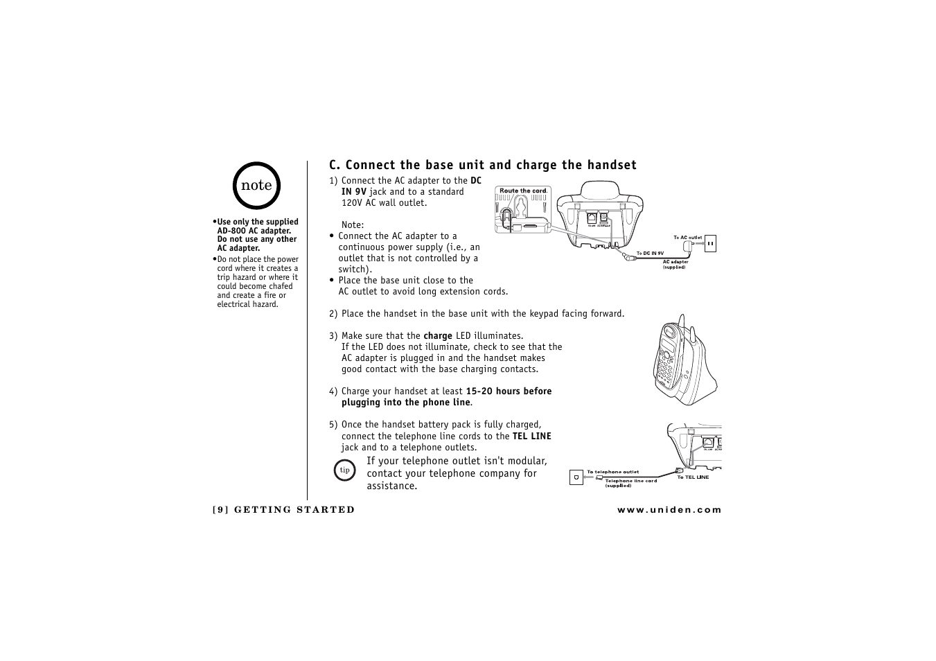 Uniden DCT 746M User Manual | Page 10 / 69