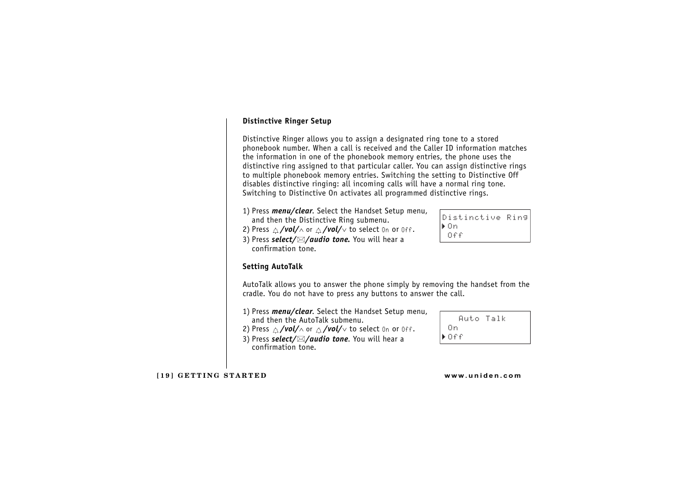 Uniden DCT 746M User Manual | Page 20 / 69