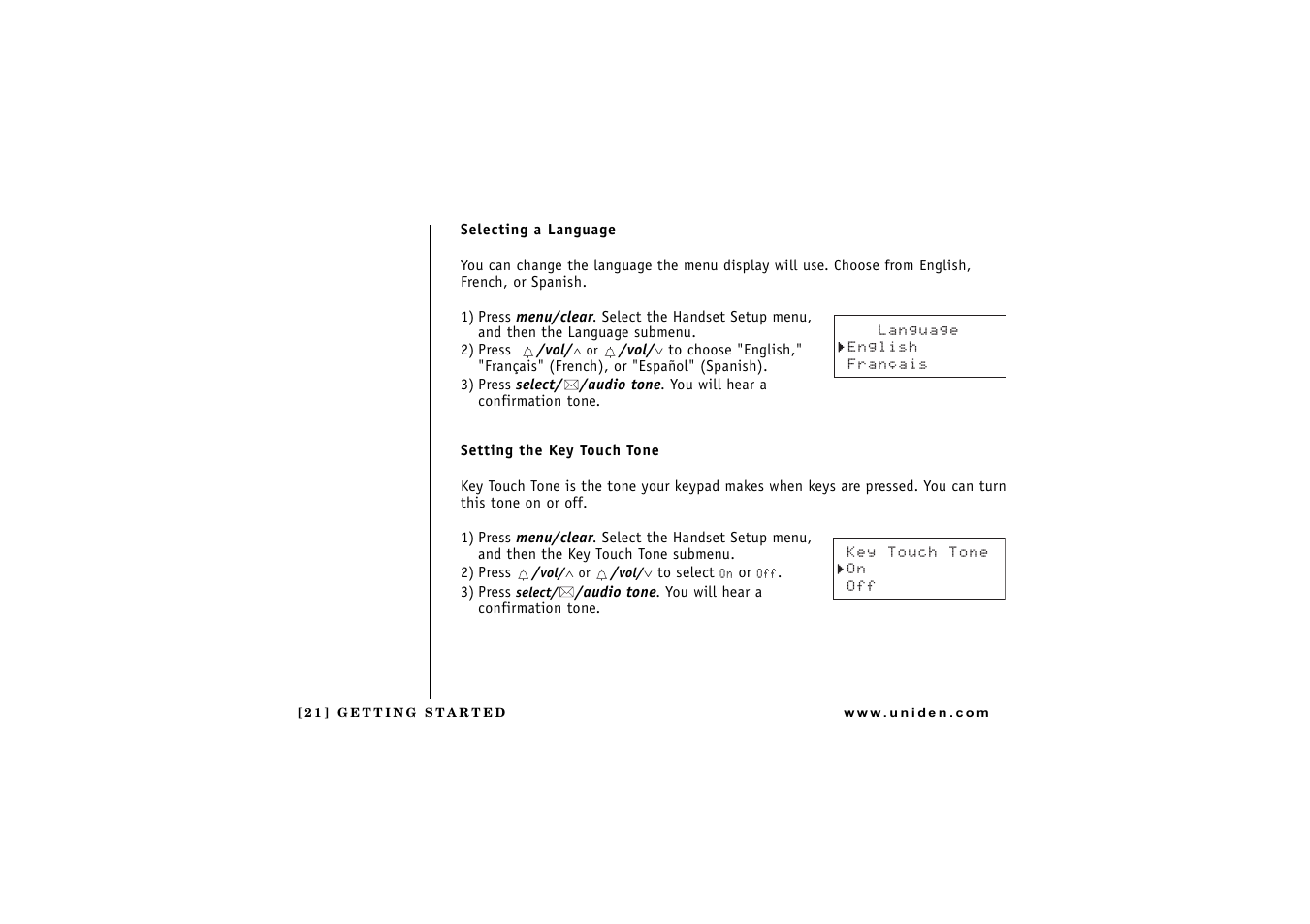 Uniden DCT 746M User Manual | Page 22 / 69