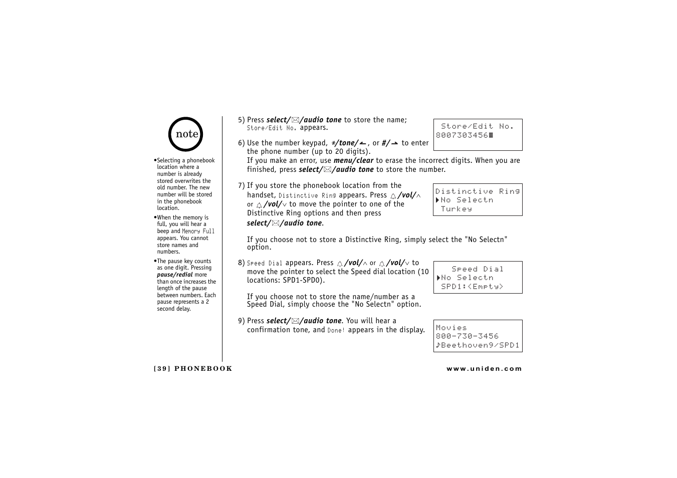 Uniden DCT 746M User Manual | Page 40 / 69