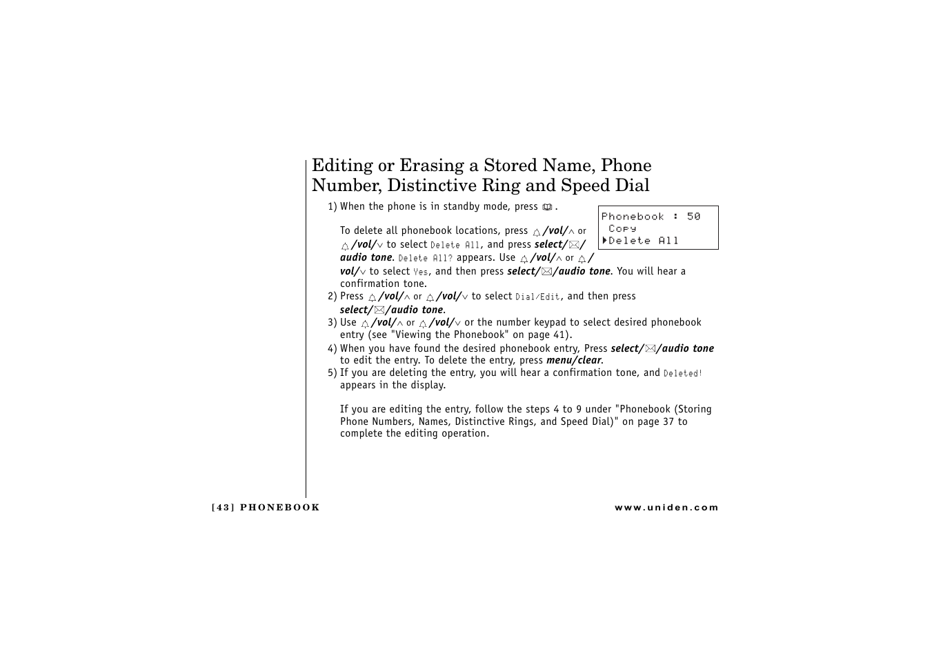 Uniden DCT 746M User Manual | Page 44 / 69