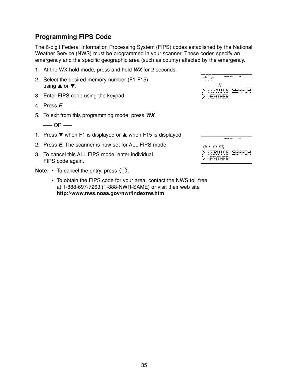 Programming fips code | Uniden BC780XLT User Manual | Page 43 / 92