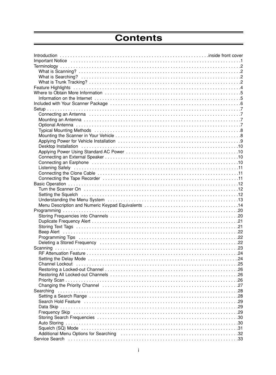 Uniden BC780XLT User Manual | Page 7 / 92