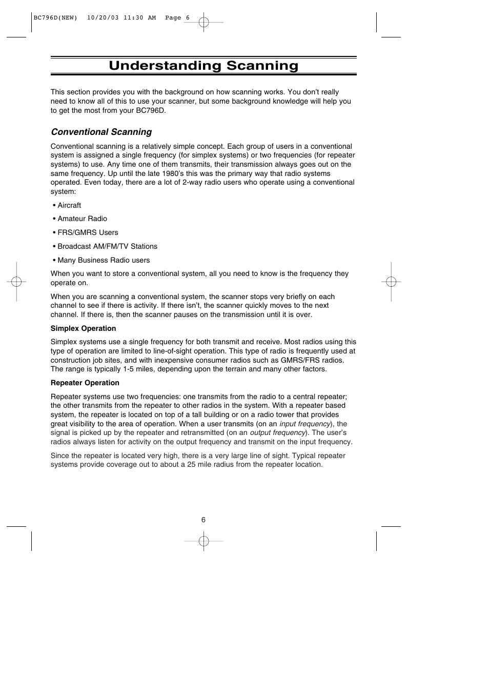 Understanding scanning | Uniden BC796D APC0 25 User Manual | Page 12 / 84