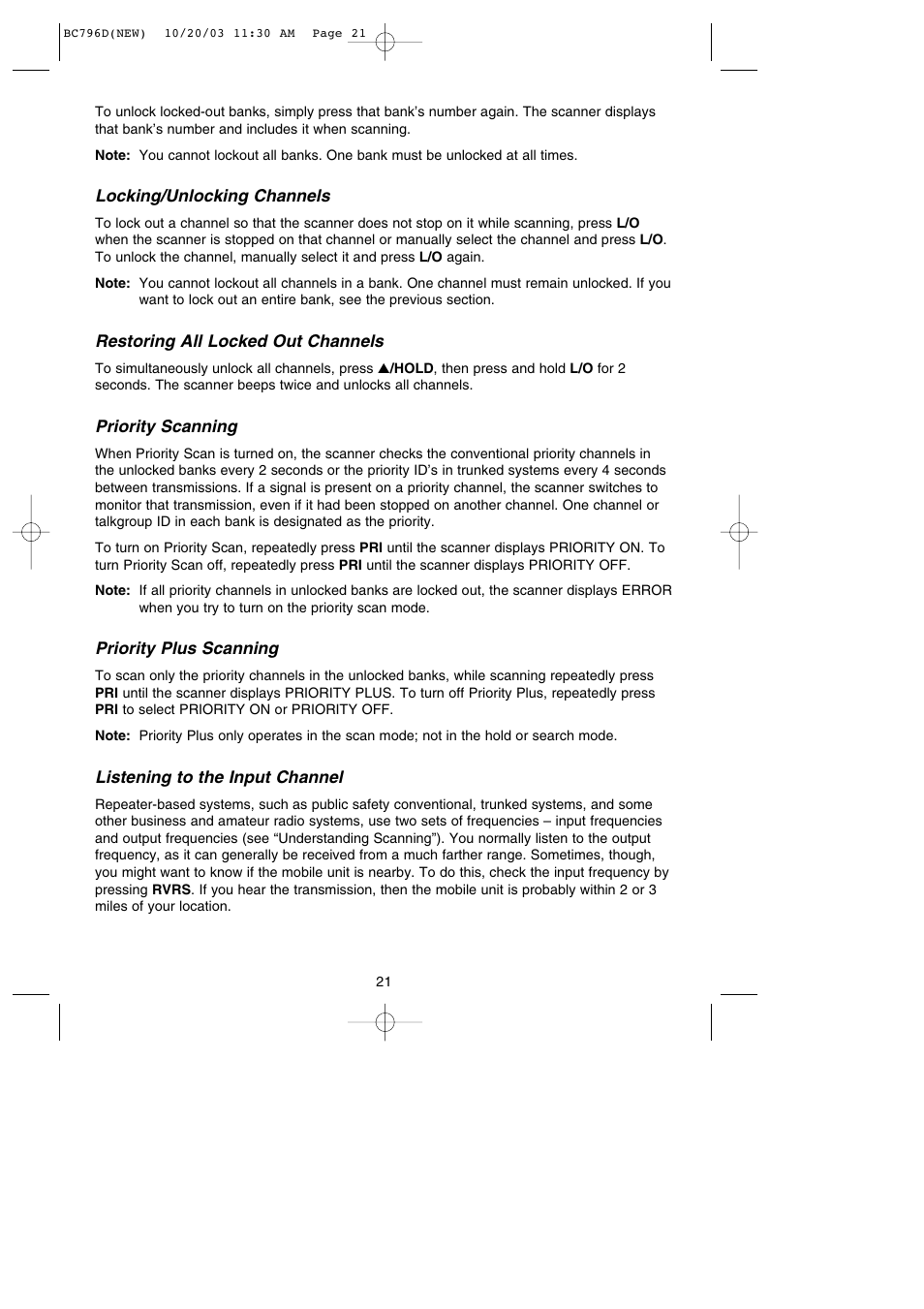 Uniden BC796D APC0 25 User Manual | Page 27 / 84