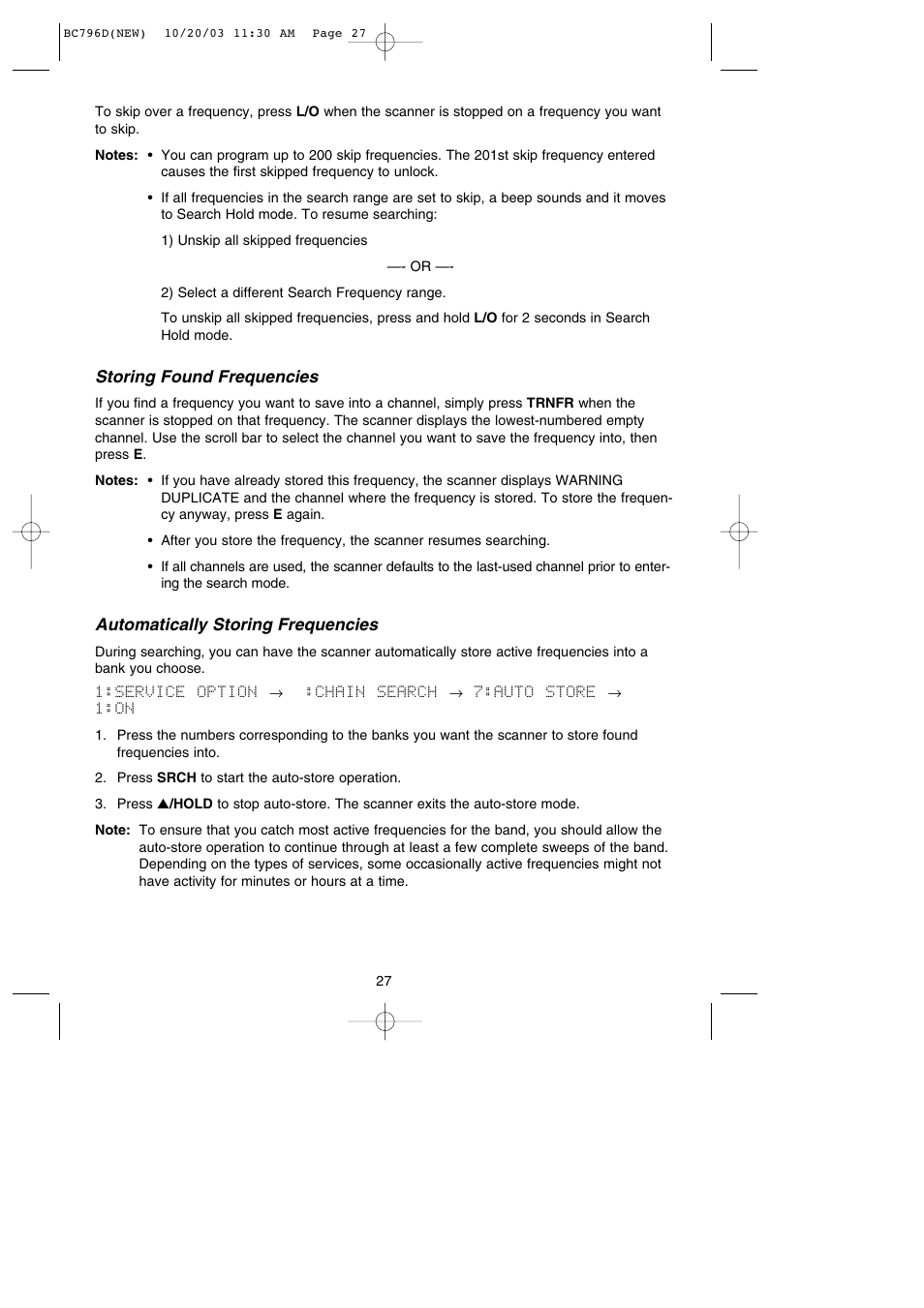 Uniden BC796D APC0 25 User Manual | Page 33 / 84