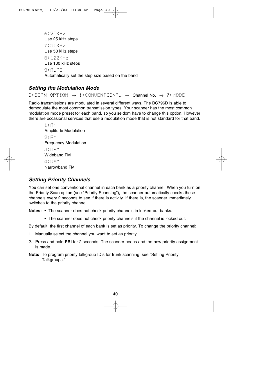 Uniden BC796D APC0 25 User Manual | Page 46 / 84