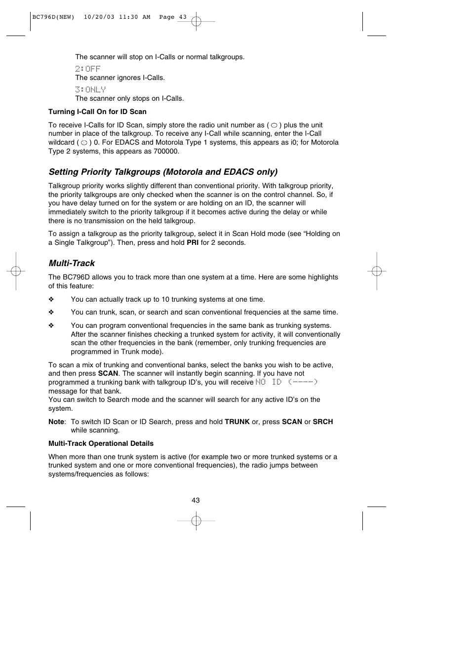 Uniden BC796D APC0 25 User Manual | Page 49 / 84