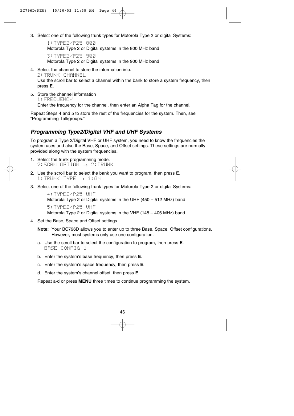 Uniden BC796D APC0 25 User Manual | Page 52 / 84