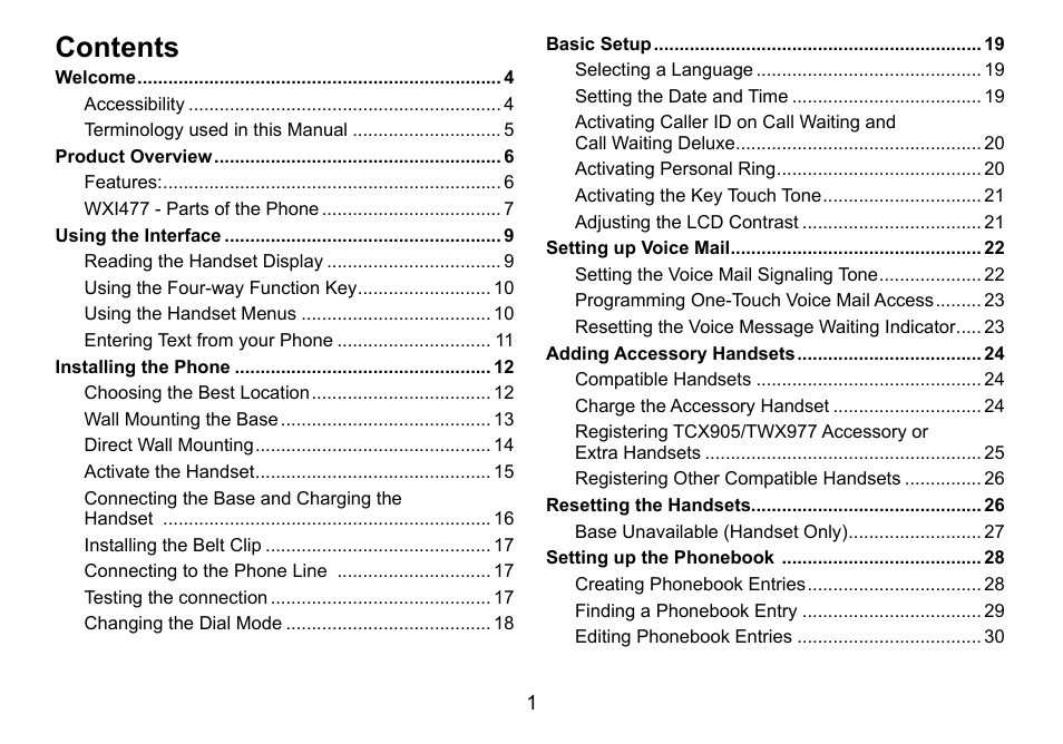 Uniden TWX977 User Manual | Page 2 / 68