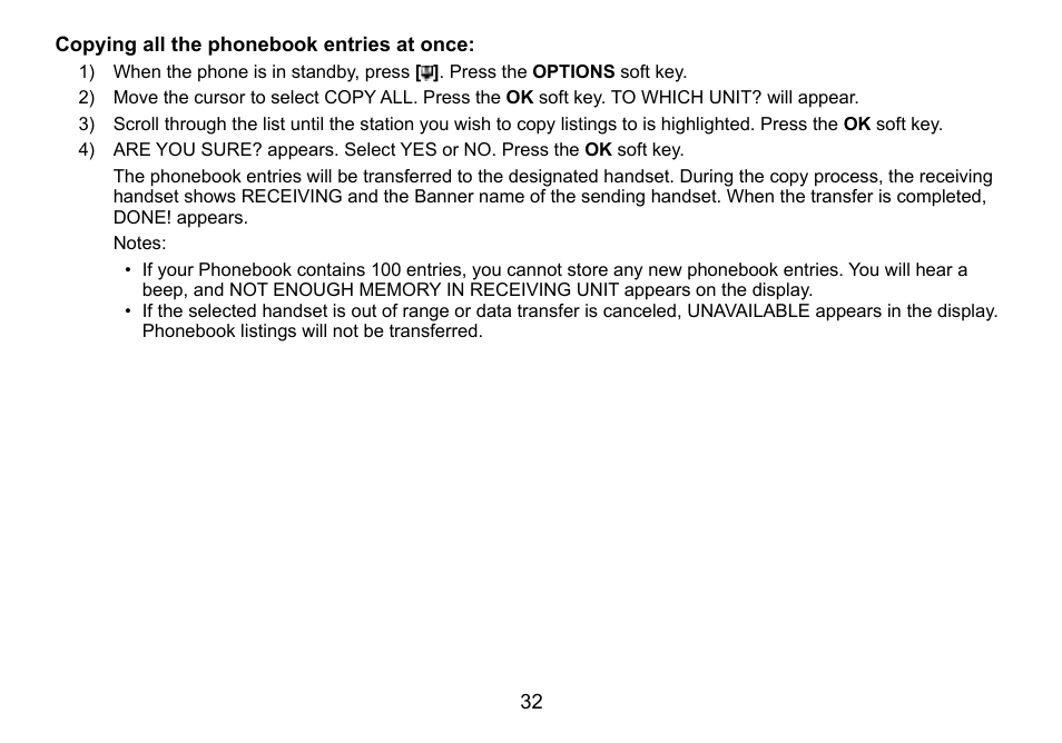 Uniden TWX977 User Manual | Page 33 / 68