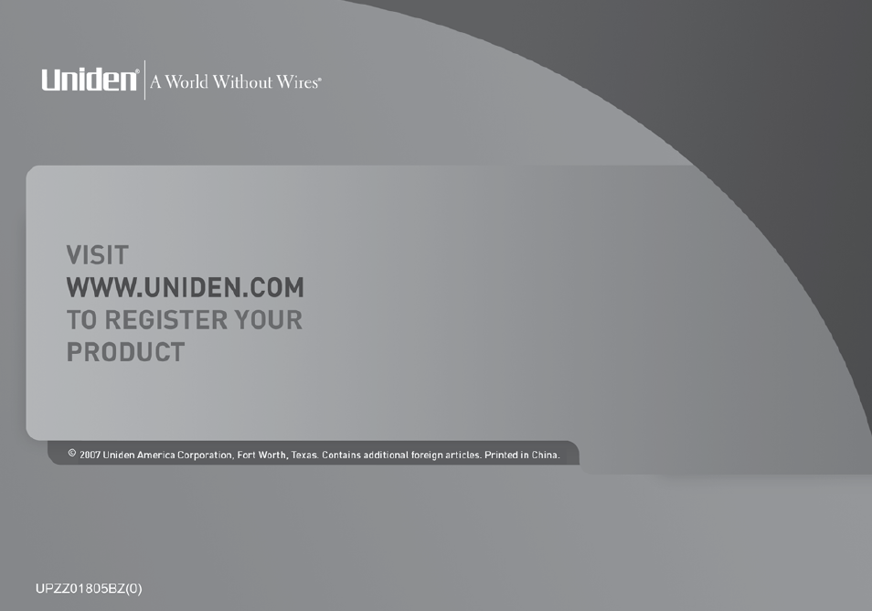 Uniden TWX977 User Manual | Page 68 / 68