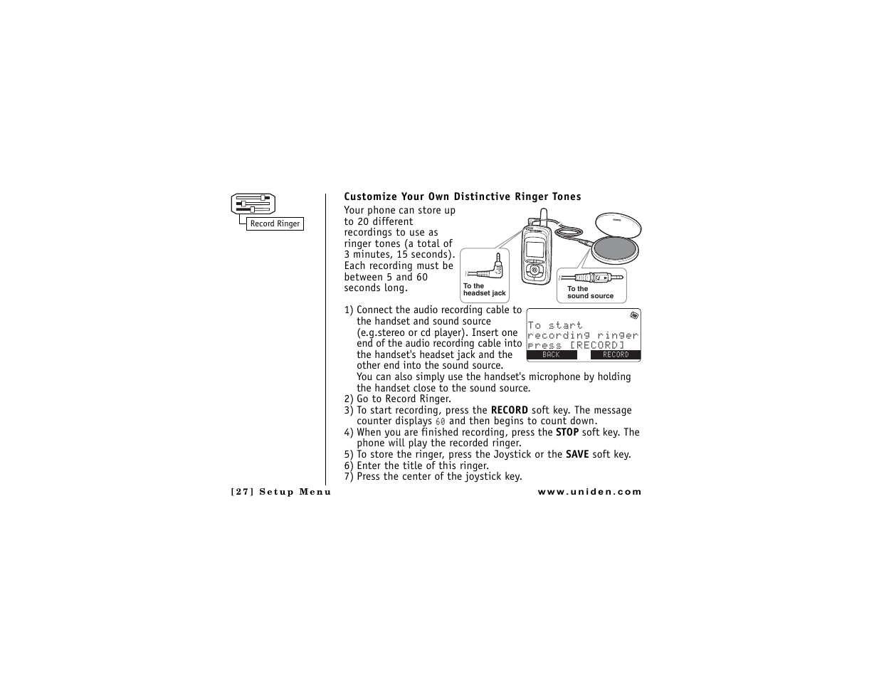 Uniden DMX 776 User Manual | Page 28 / 84