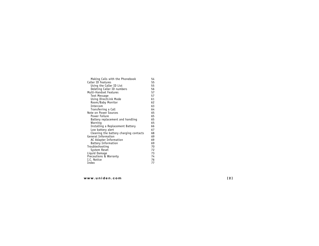 Uniden DMX 776 User Manual | Page 3 / 84