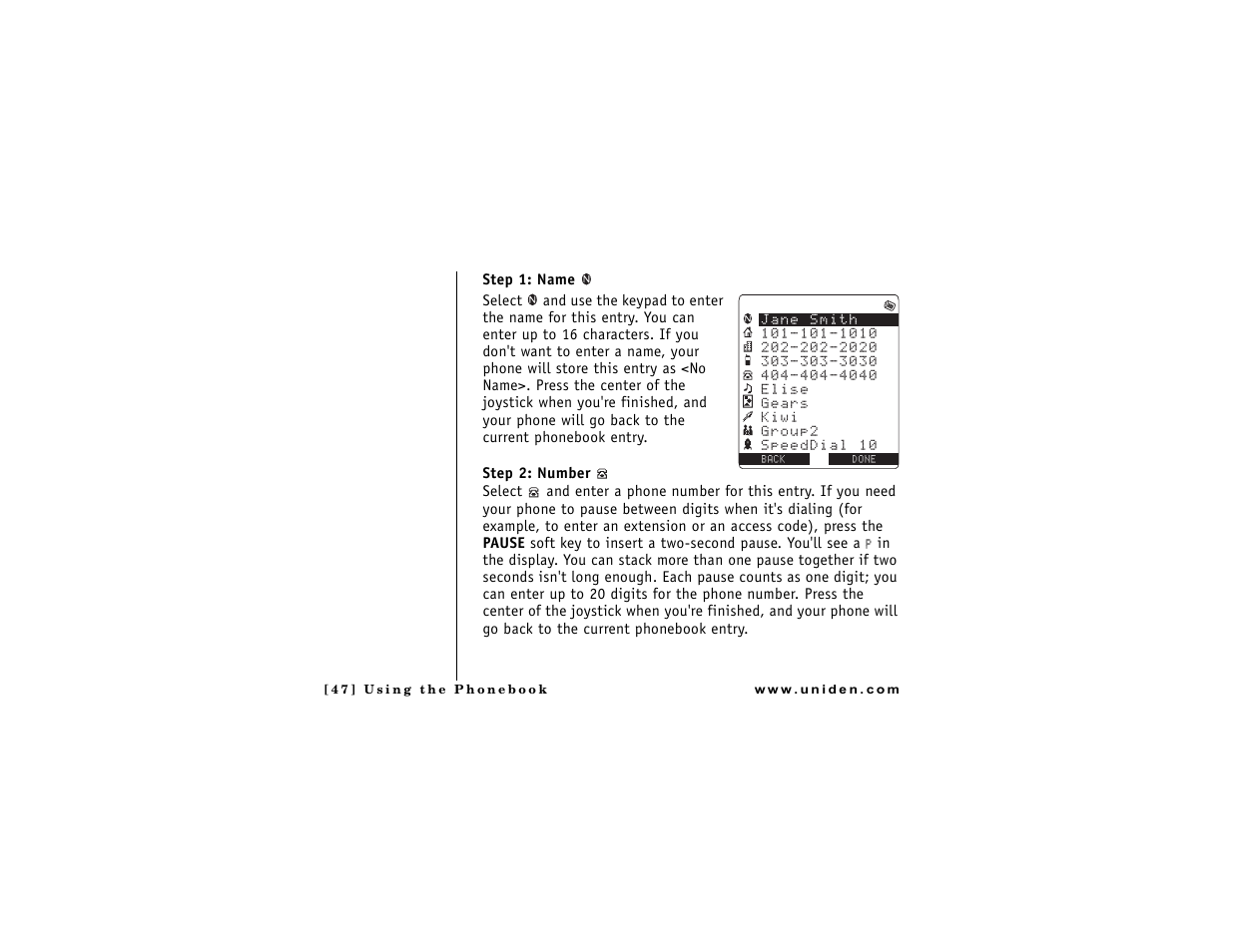 Uniden DMX 776 User Manual | Page 48 / 84
