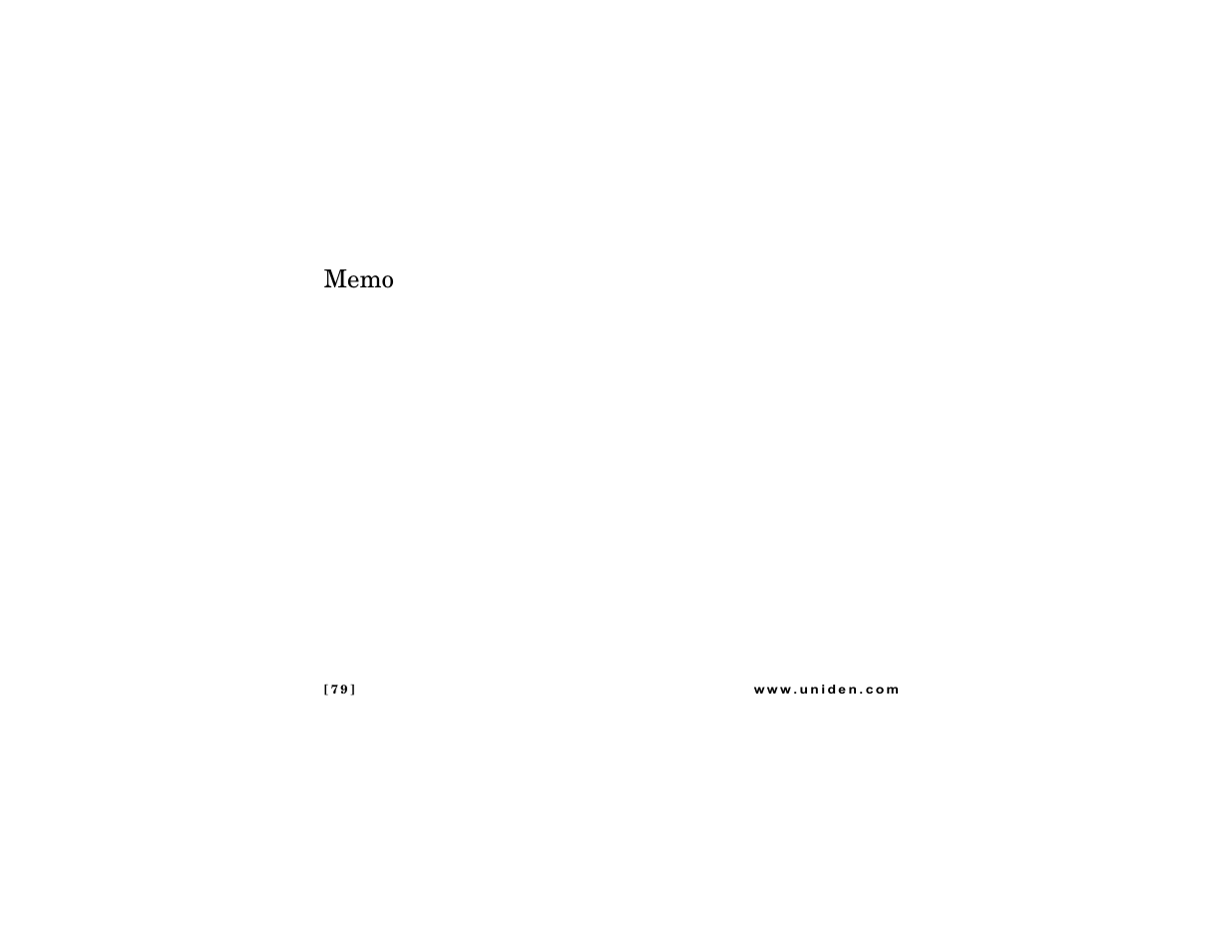 Uniden DMX 776 User Manual | Page 80 / 84