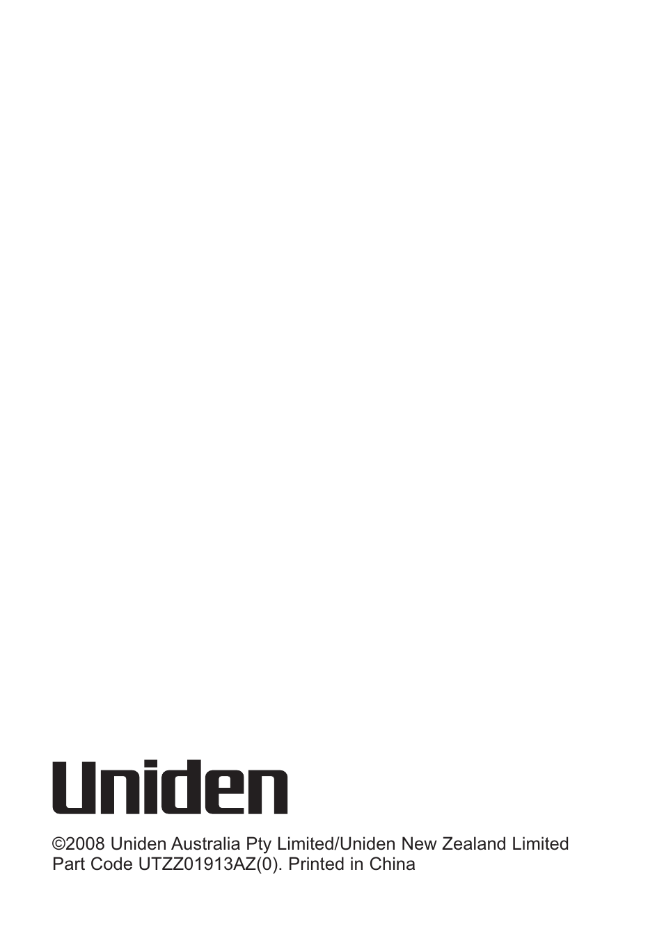 Uniden Handheld UHF Transceiver UH076SX User Manual | Page 28 / 28