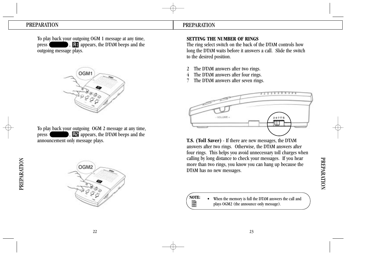 Setting the number of rings | Uniden 7100A User Manual | Page 12 / 21