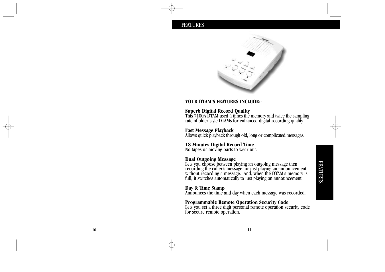 Features | Uniden 7100A User Manual | Page 6 / 21