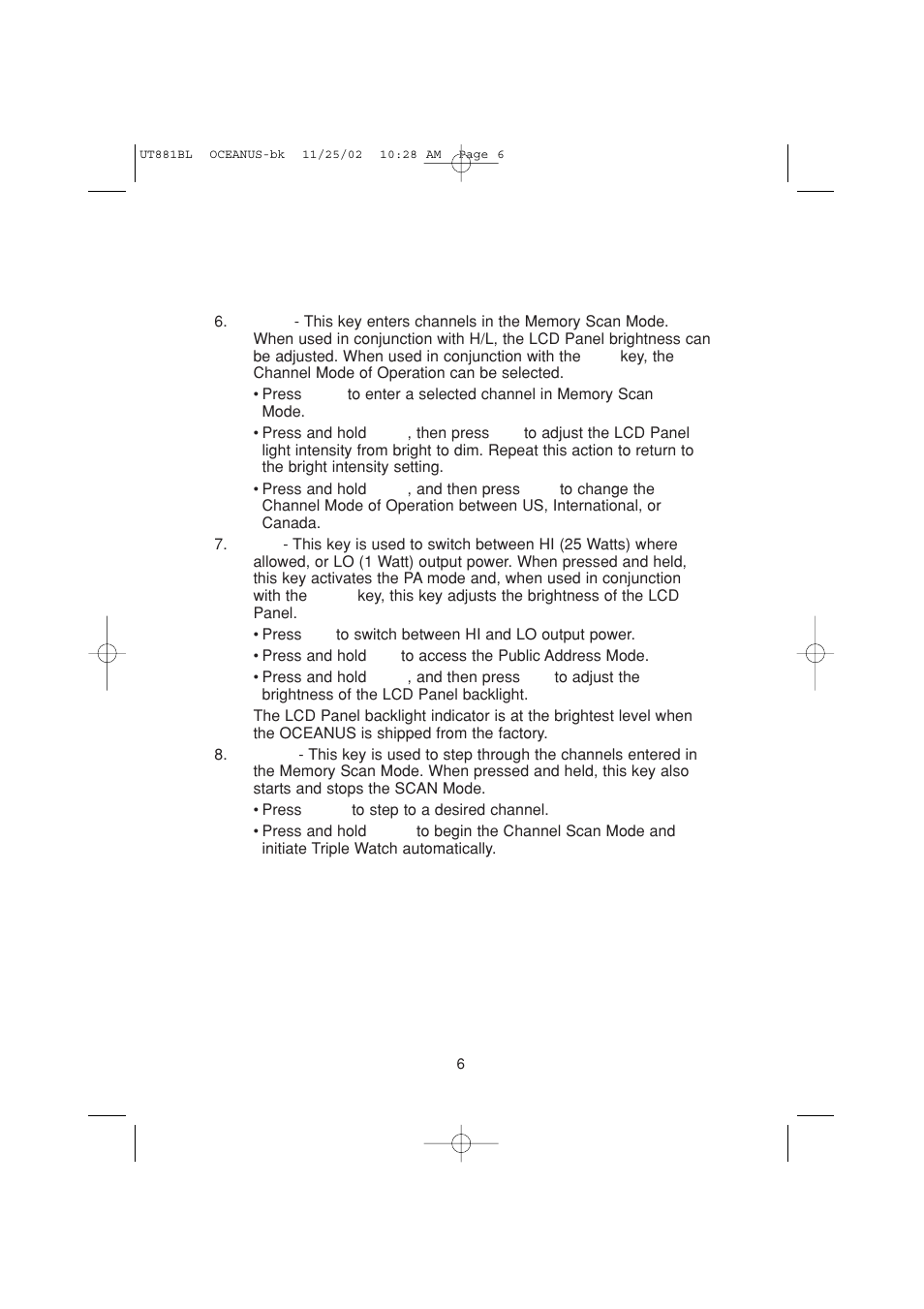 Uniden LTD1025 User Manual | Page 9 / 24