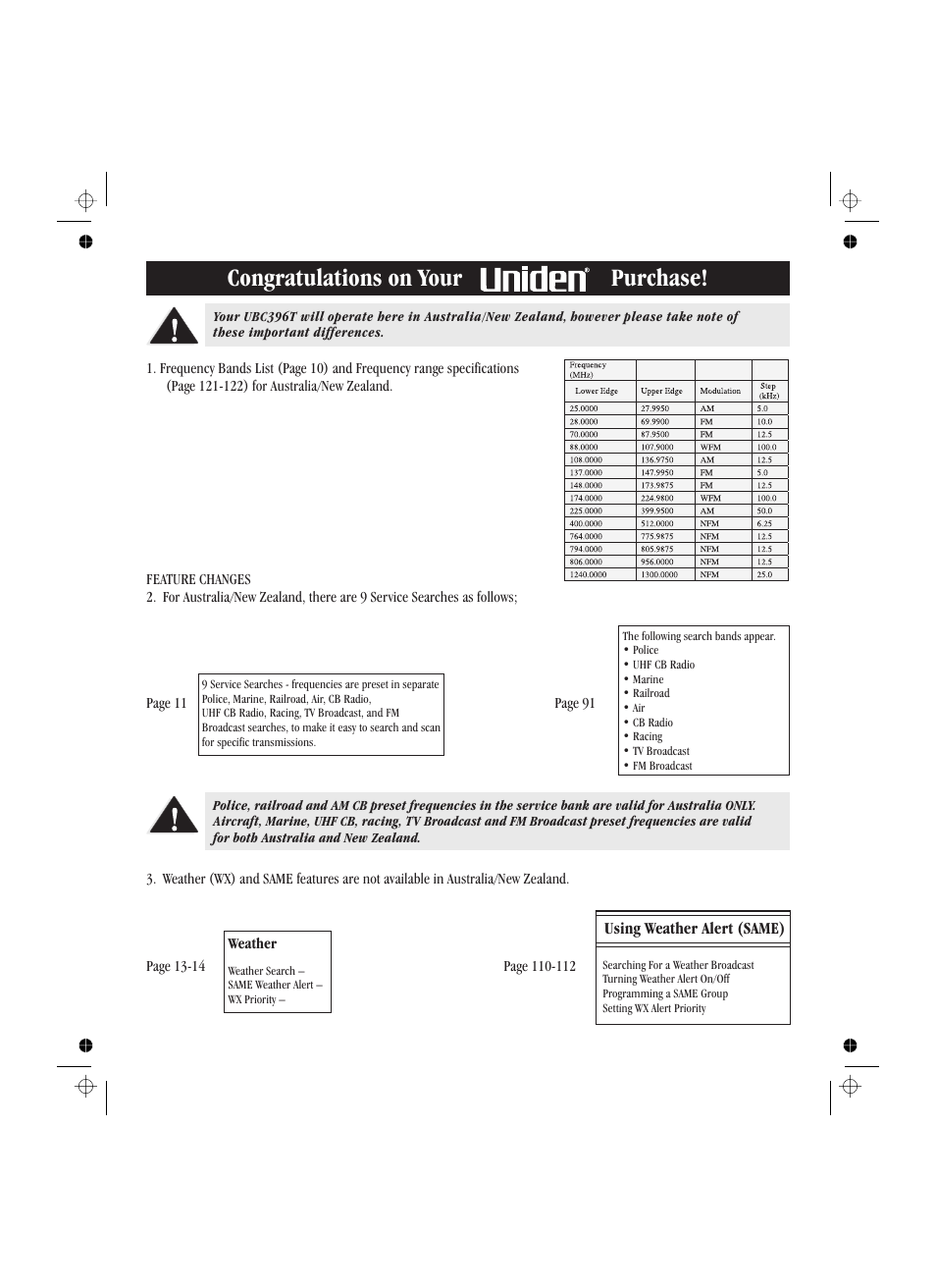 Uniden UBC396T User Manual | 156 pages