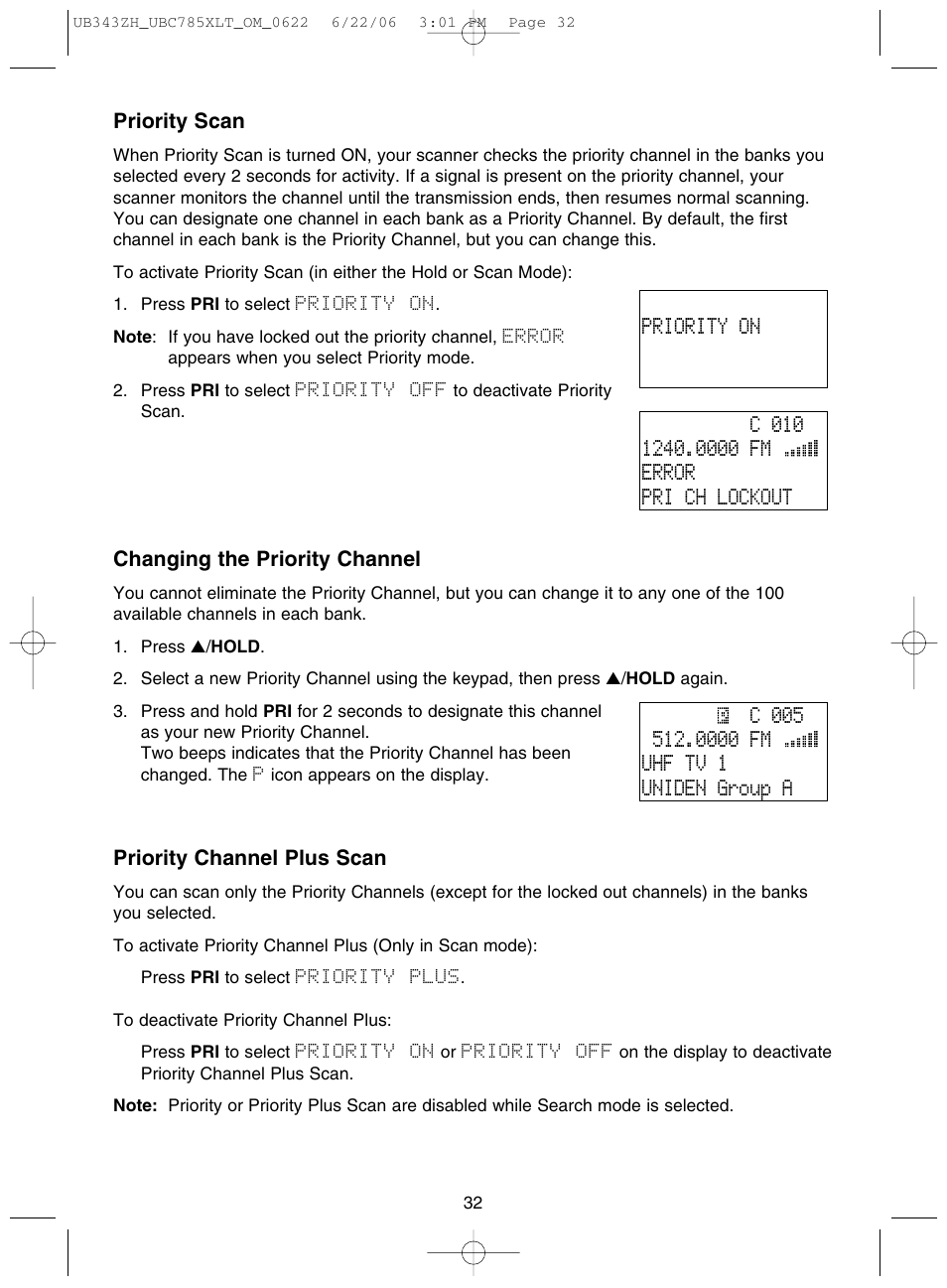 Uniden UBC785XLT User Manual | Page 36 / 60