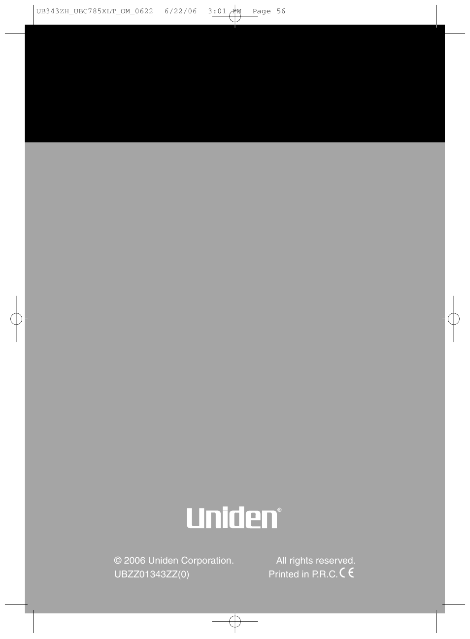 Uniden UBC785XLT User Manual | Page 60 / 60