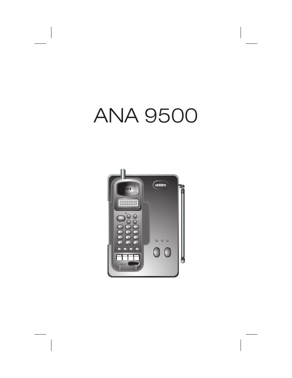 Uniden ANA 9500 User Manual | 37 pages