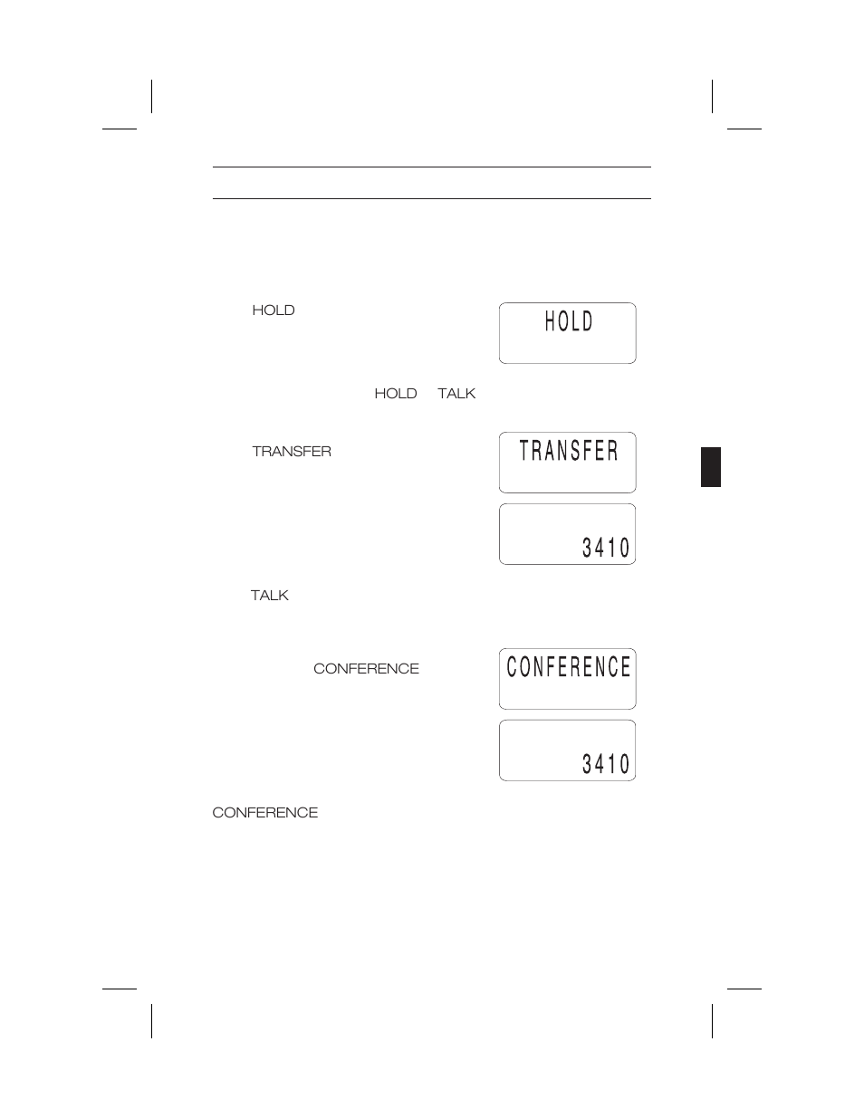 Feature buttons | Uniden ANA 9500 User Manual | Page 22 / 37