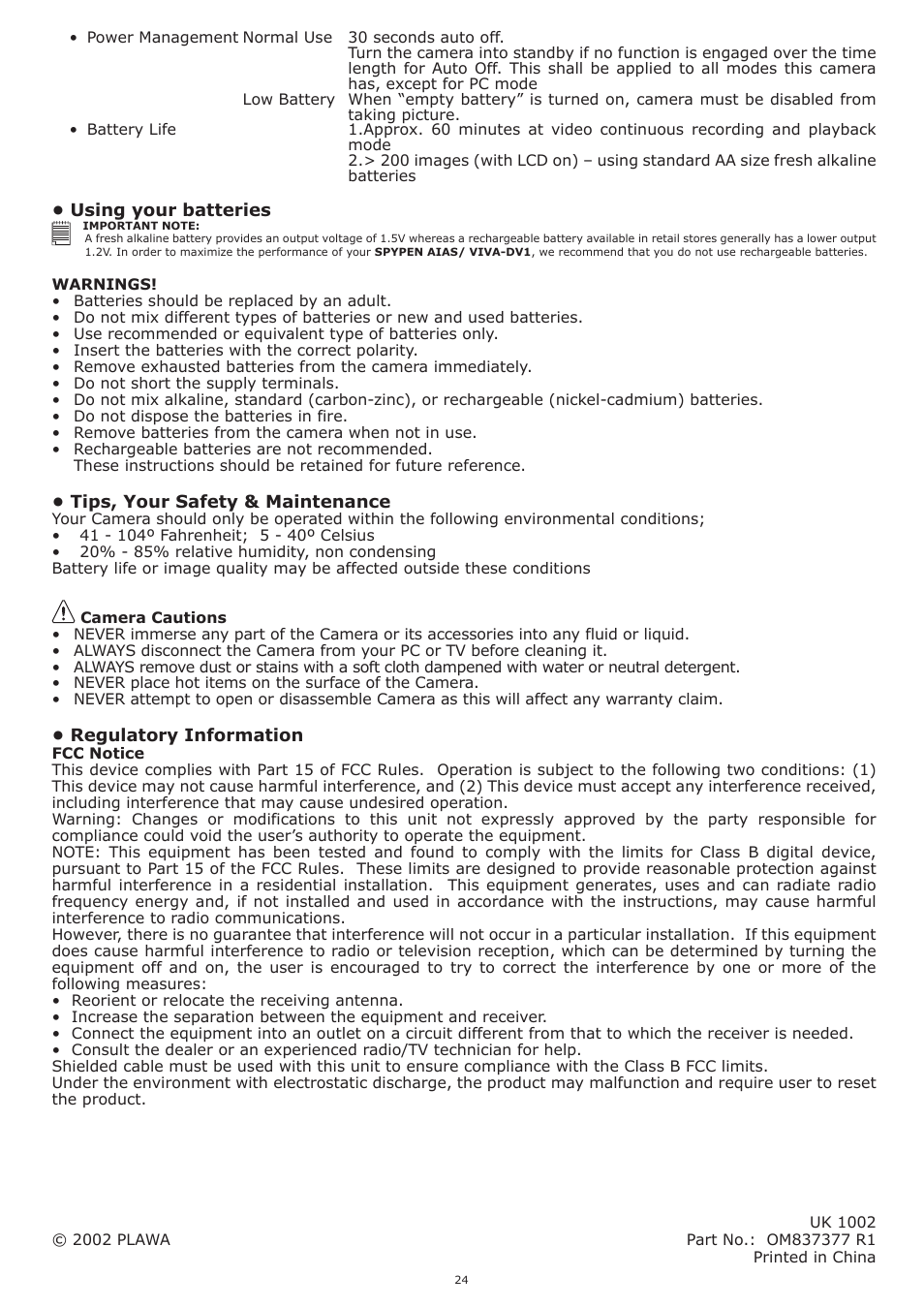 plawa-feinwerktechnik GmbH & Co.KG Spypen aias 1.3 User Manual | Page 24 / 24