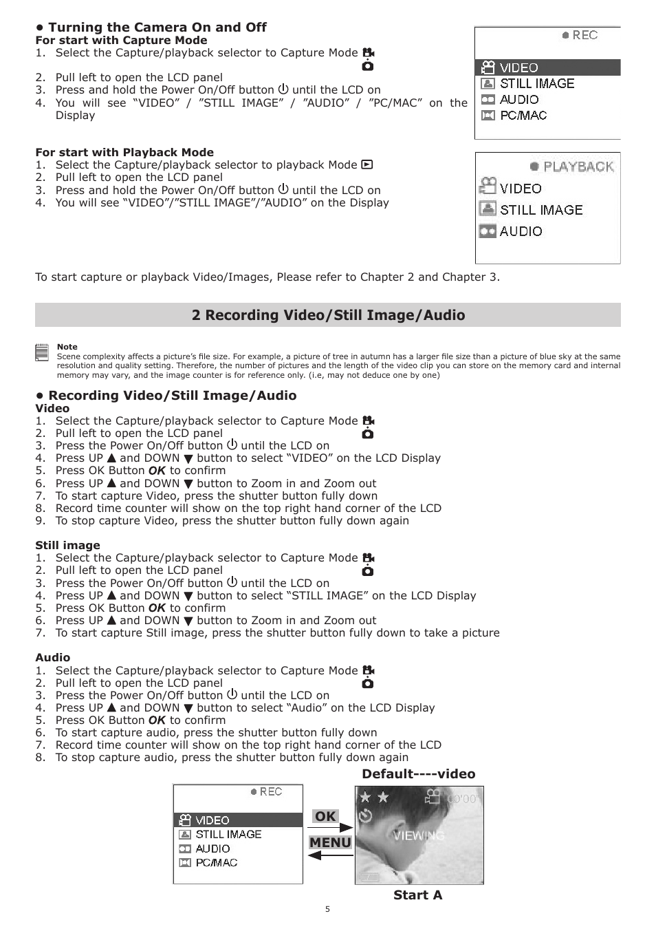 2 recording video/still image/audio | plawa-feinwerktechnik GmbH & Co.KG Spypen aias 1.3 User Manual | Page 5 / 24
