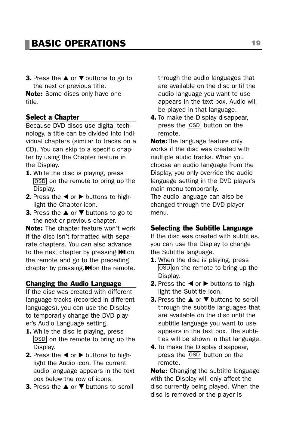 Basic operations | plawa-feinwerktechnik GmbH & Co.KG CINEMAN 7x User Manual | Page 19 / 42