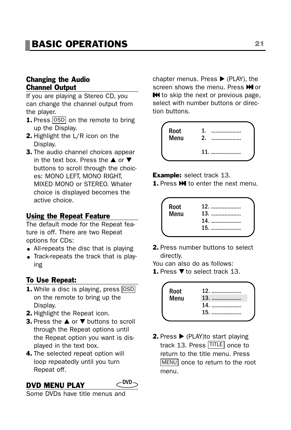 Basic operations | plawa-feinwerktechnik GmbH & Co.KG CINEMAN 7x User Manual | Page 21 / 42