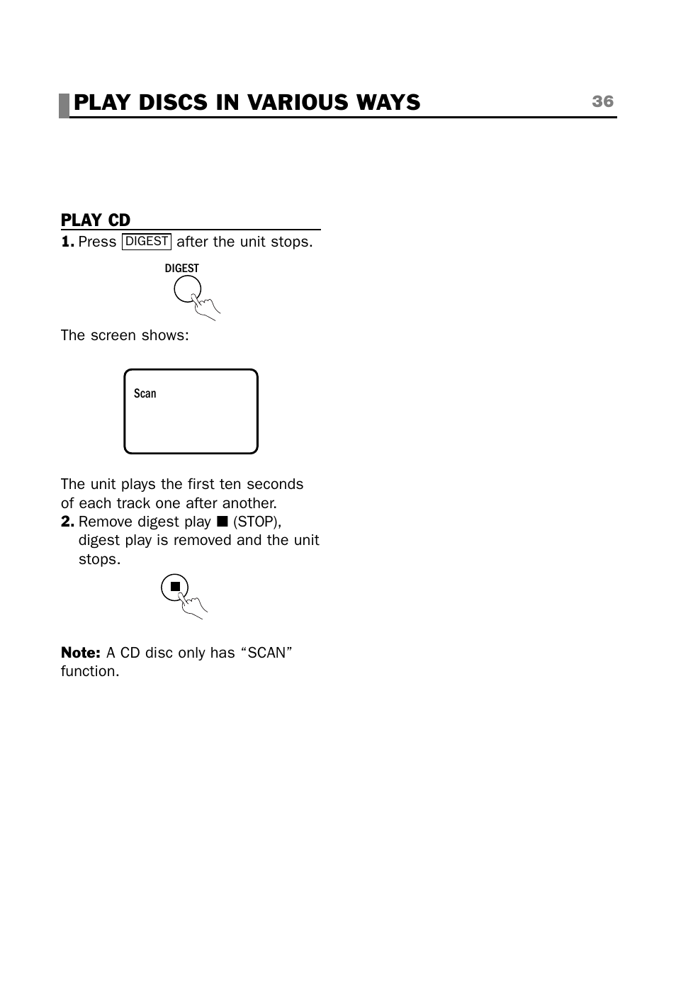 Play discs in various ways | plawa-feinwerktechnik GmbH & Co.KG CINEMAN 7x User Manual | Page 36 / 42