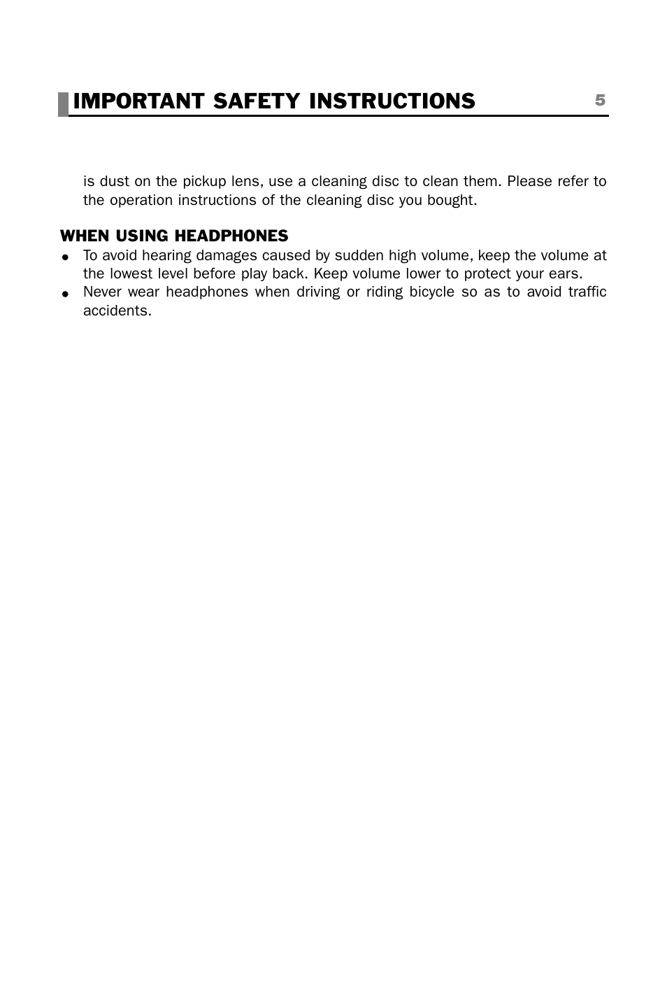 Important safety instructions | plawa-feinwerktechnik GmbH & Co.KG CINEMAN 7x User Manual | Page 5 / 42