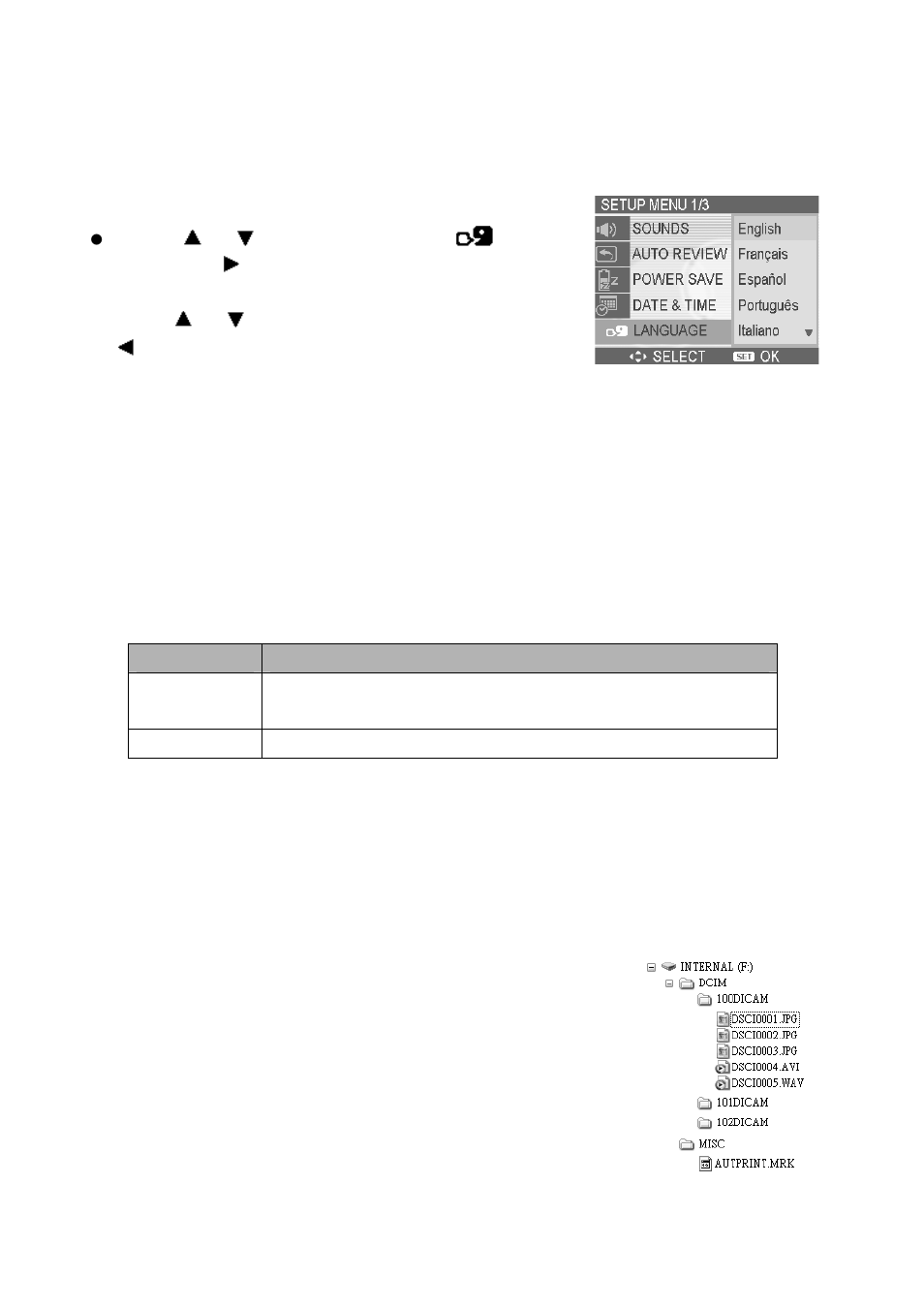 Setting the language, Resetting the file numbers | plawa-feinwerktechnik GmbH & Co.KG DC-735 User Manual | Page 38 / 51