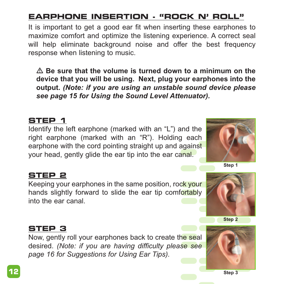 Ultimate Ears Earphone User Manual | Page 12 / 24